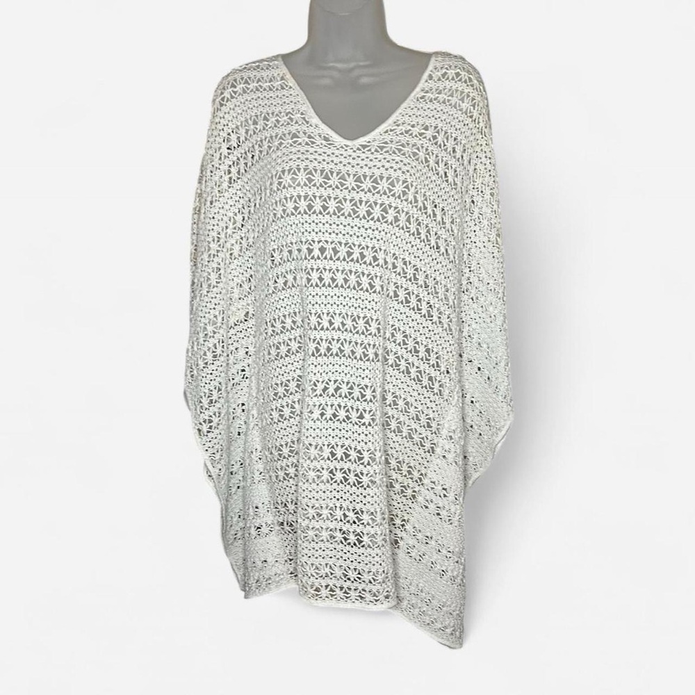 La Blanca Ivory Crochet Swim Cover-Up